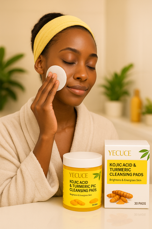 Pads Nettoyants VISAGE au curcuma et à l'acide Kojic